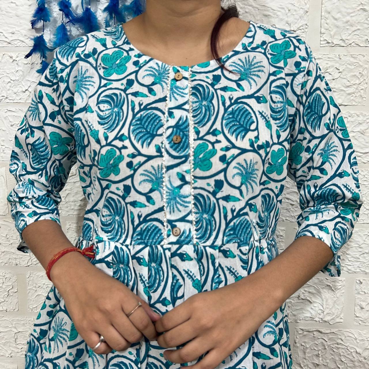 JAIPURI SHORT PEPLUM  KURTI