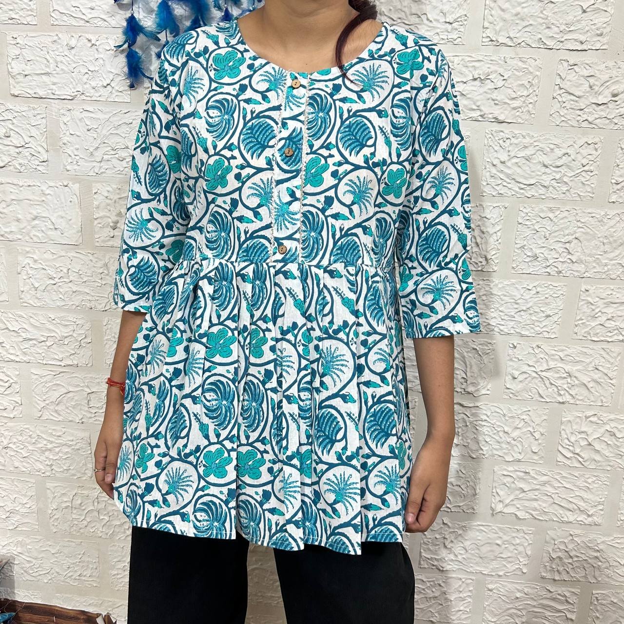 JAIPURI SHORT PEPLUM  KURTI