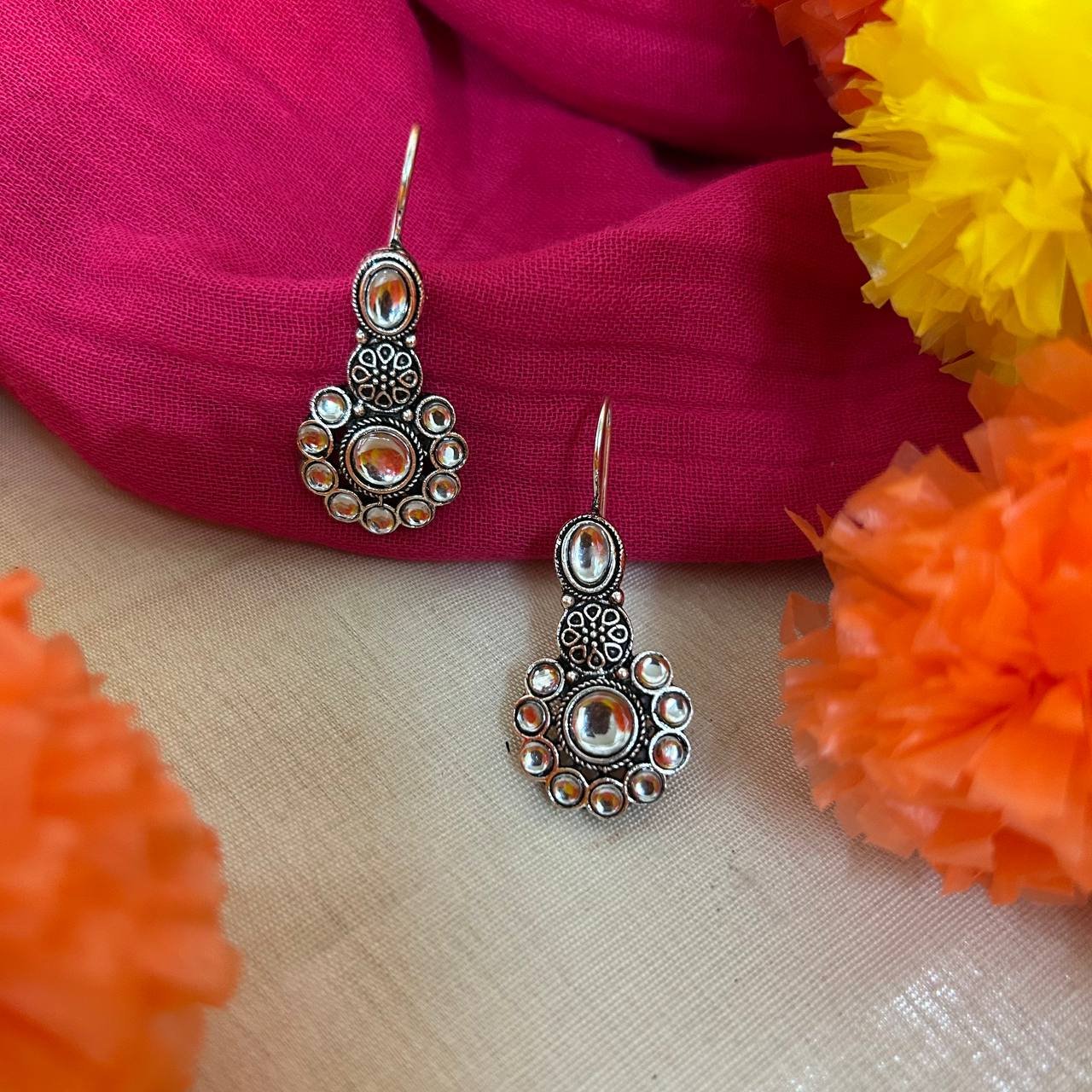 OXIDISED JHUMKI