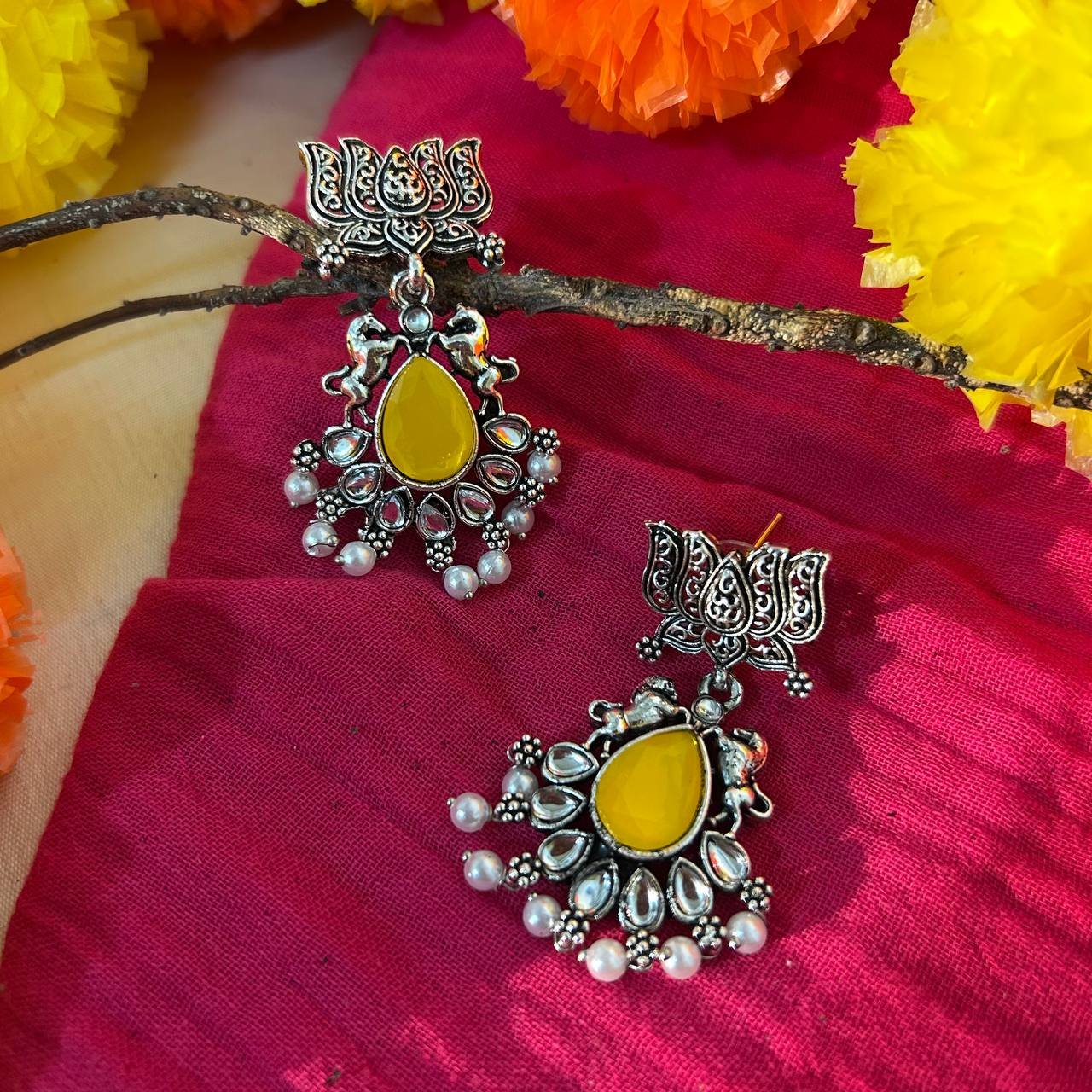 OXIDISED JHUMKI