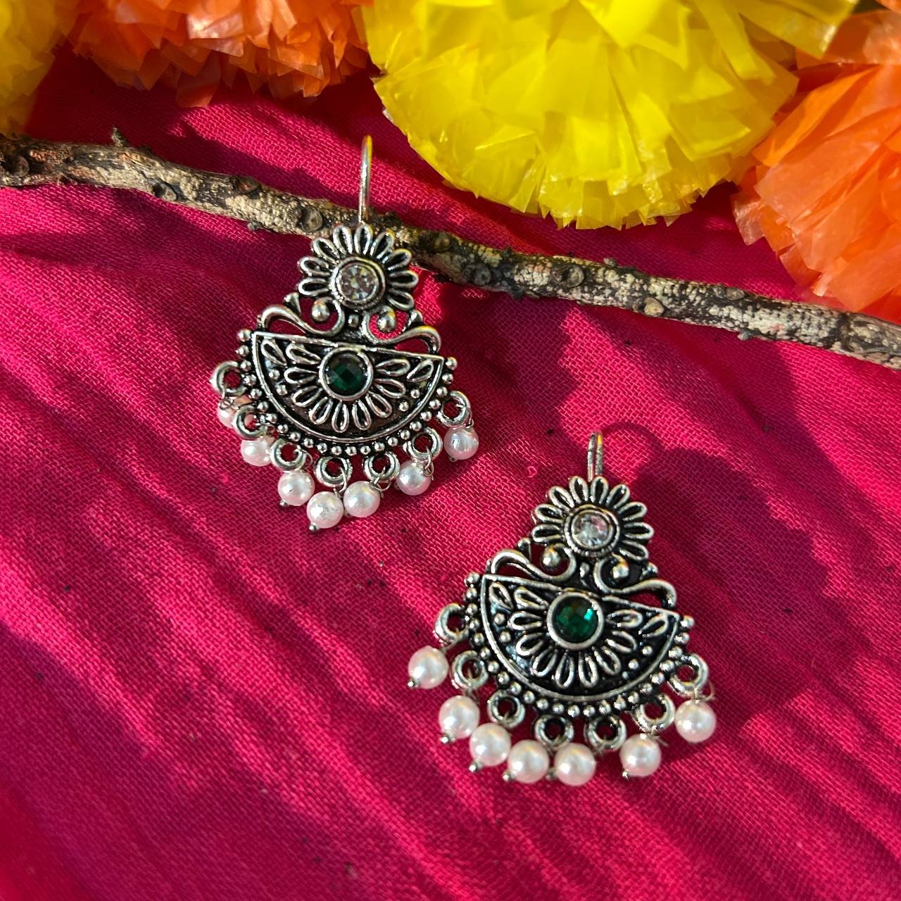 OXIDISED JHUMKI