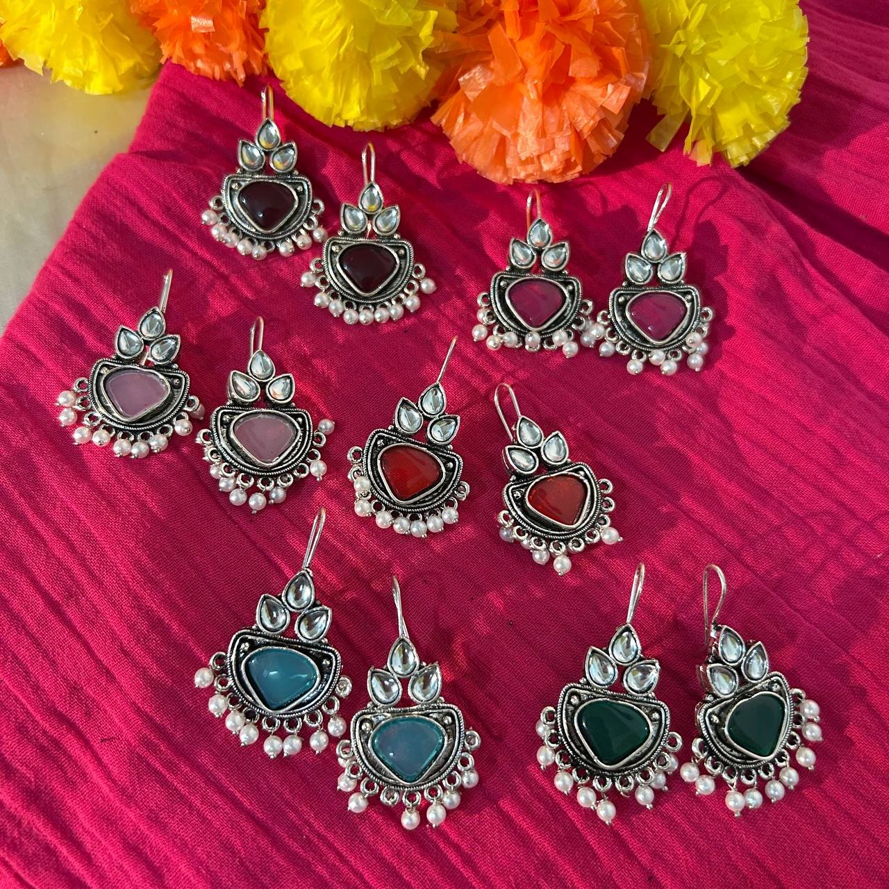 OXIDISED JHUMKI