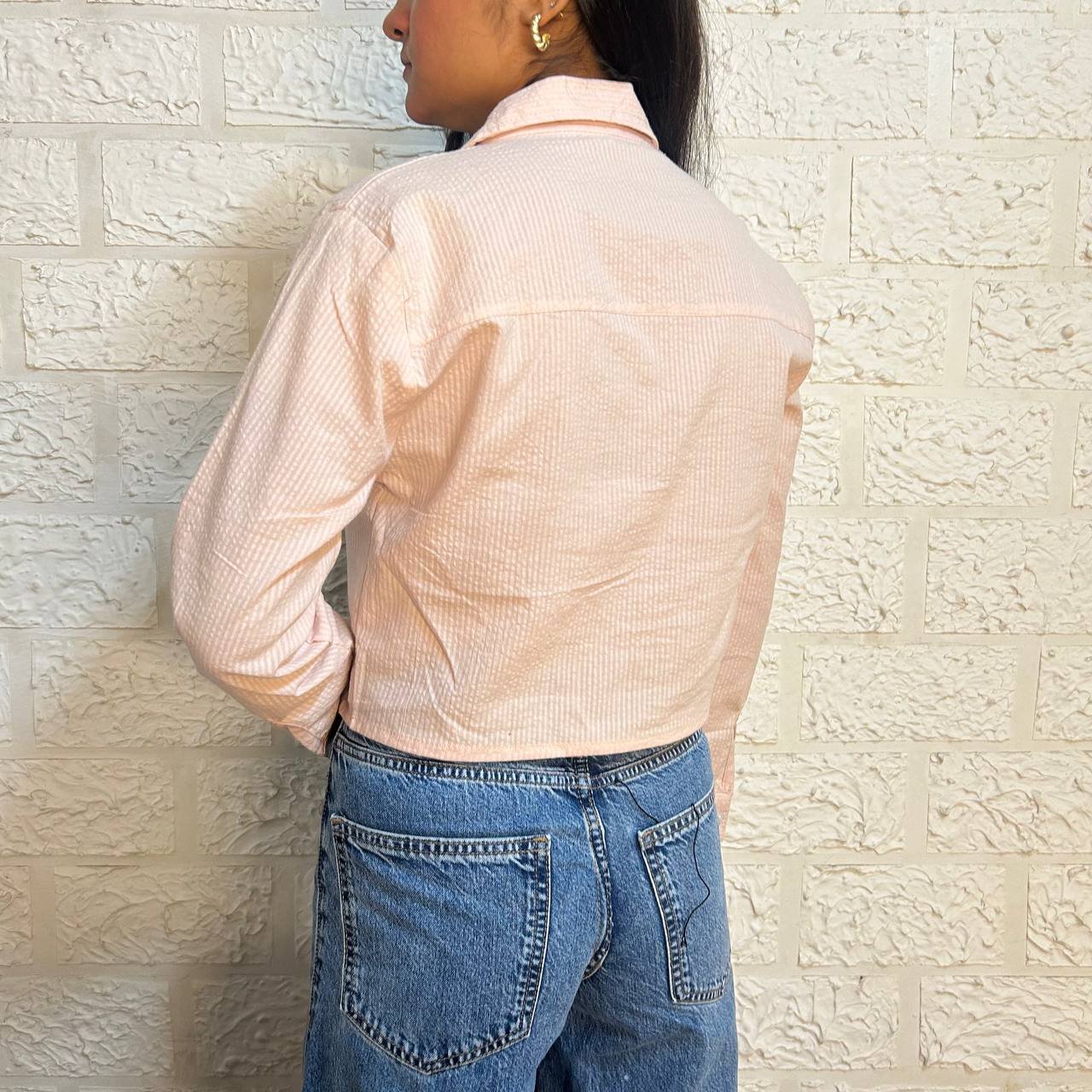 CROP STRIPED SHIRT