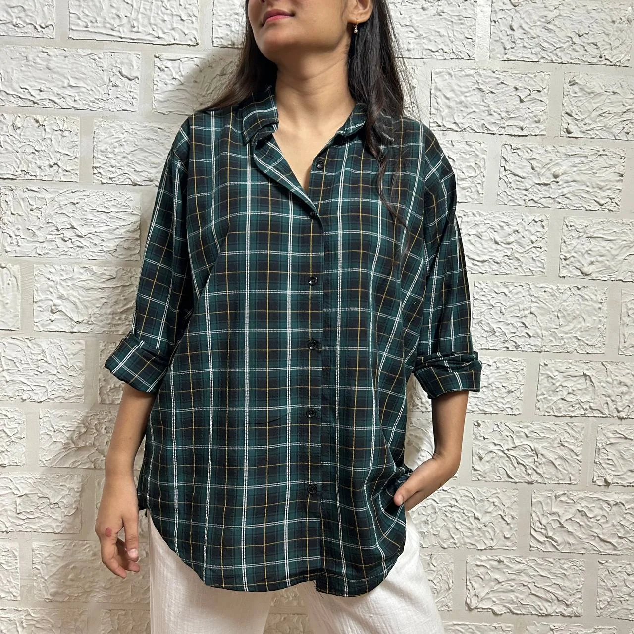 OVERSIZED CHECKED SHIRT