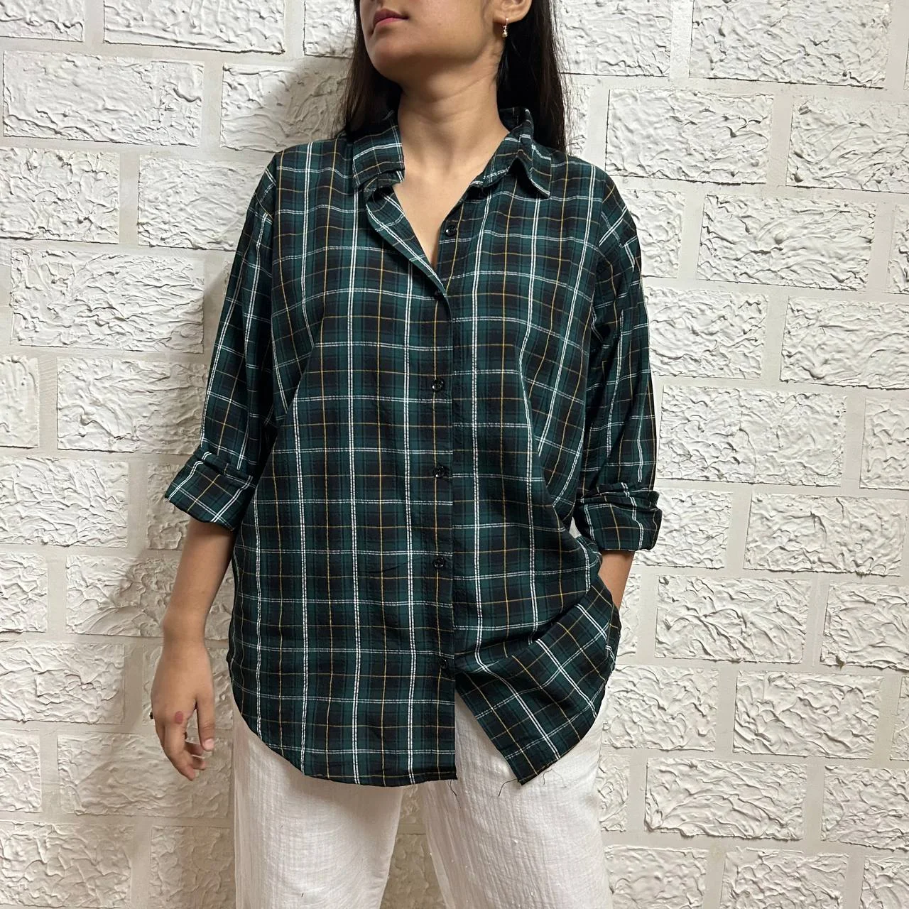 OVERSIZED CHECKED SHIRT