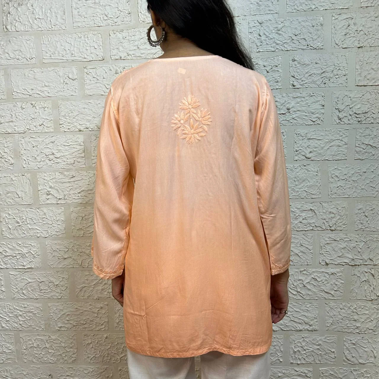 OMBRE SHORT CHIKANKARI KURTI