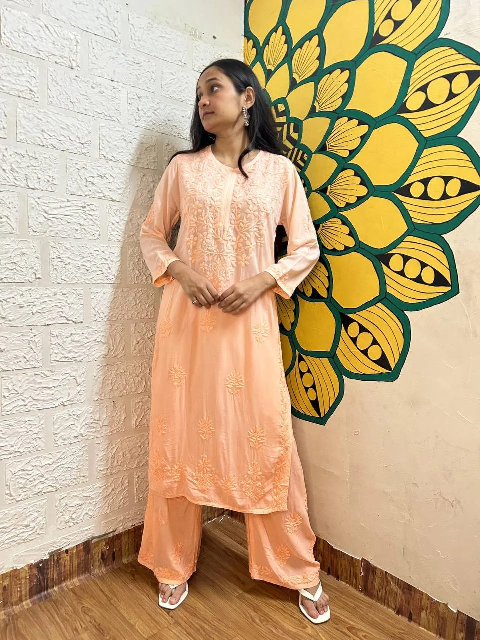 OMBRE CHIKANKARI SET